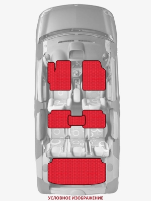 ЭВА коврики «Queen Lux» комплект для Ford Escort Mk3